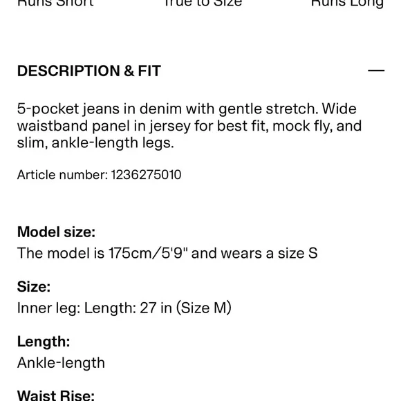 H&M Maternity Straight Blue Jeans - Picture 5 of 6